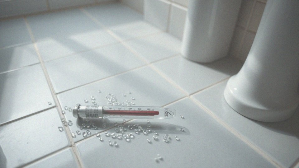 Jakie zagrożenia wiążą się z rozbiciem termometru rtęciowego?